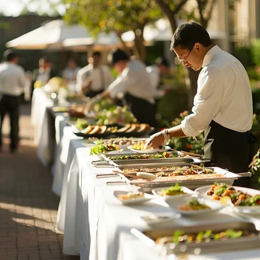 outdoor catering event